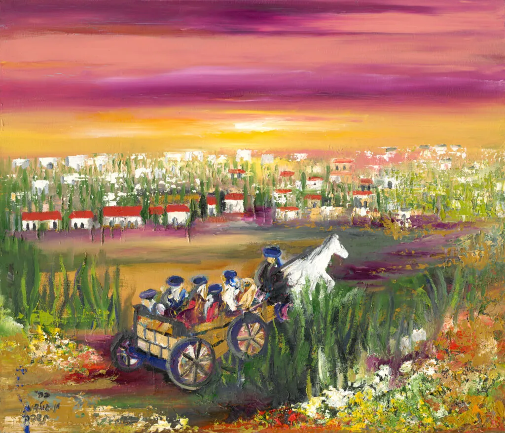 בדרך הביתה בשקיעה הגלילית