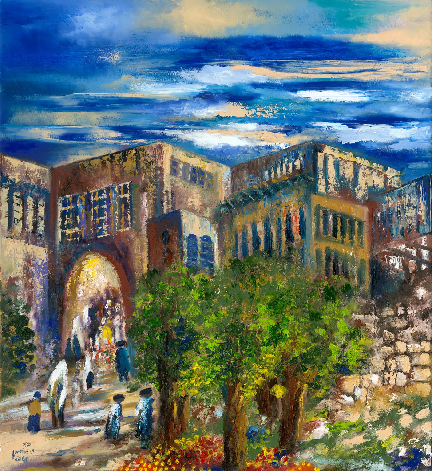 הליכה לקבלת שבת בעיר העתיקה